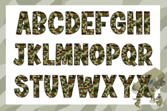 Camou Font preview 2