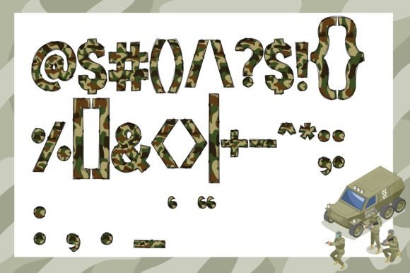 Camou Font preview 4