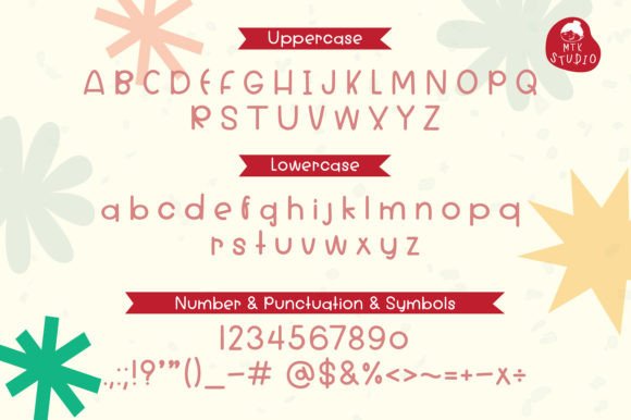 Red Macaron Font Font preview 2