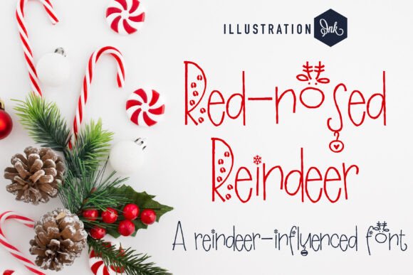 Red-nosed Reindeer Font