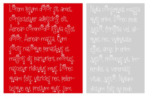 Red-nosed Reindeer Font preview 4