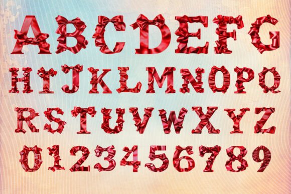 Red Ribbon Font preview 3