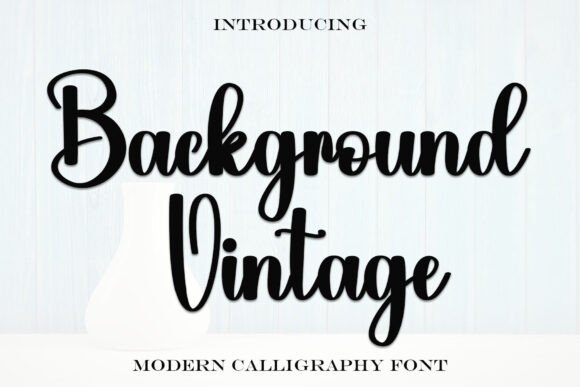 Background Vintage Font