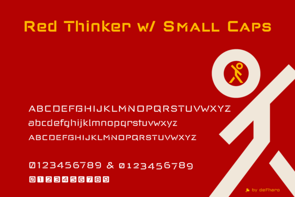 Red Thinker Font preview 2