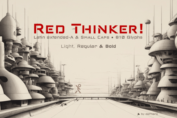 Red Thinker Font preview 3