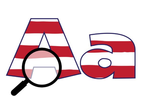 Red, White, and Blue Font preview 2