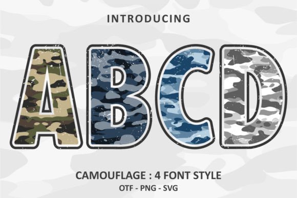 Camouflage Font