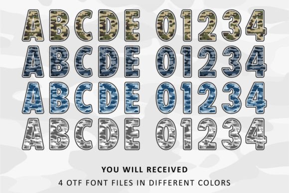 Camouflage Font preview 2