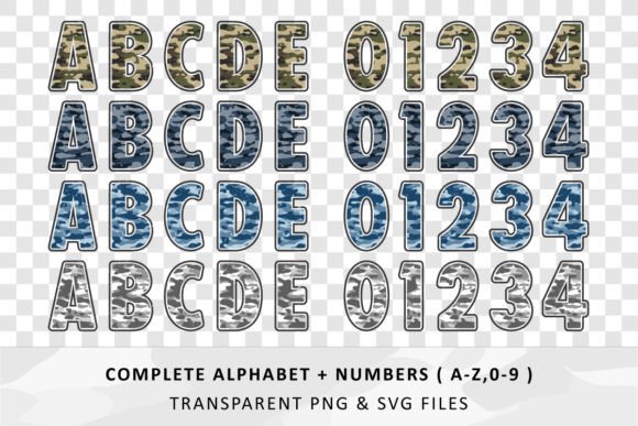 Camouflage Font preview 3