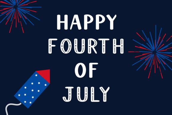 Red White and Blue Font preview 4