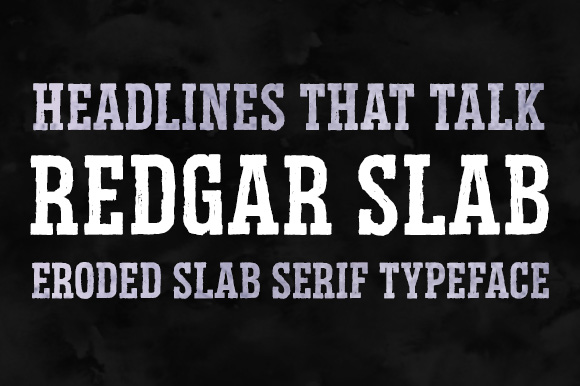 Redgar Slab Font