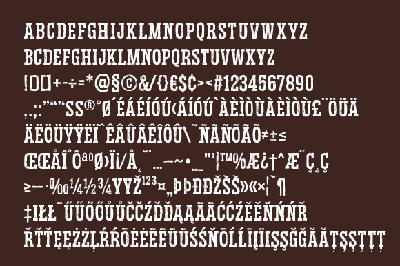 Redgar Slab Font preview 2