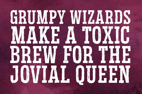 Redgar Slab Font preview 3