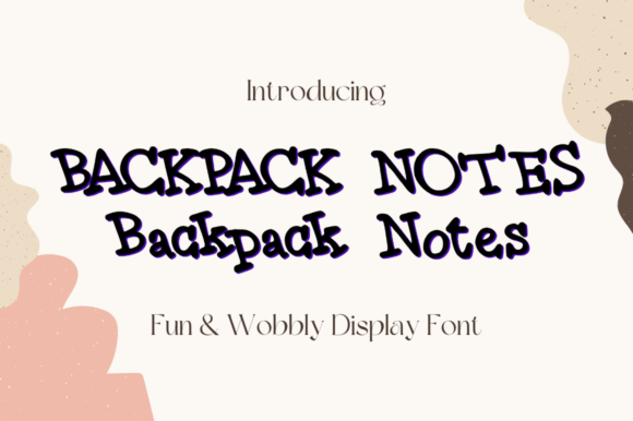 Backpack Notes Font preview 3