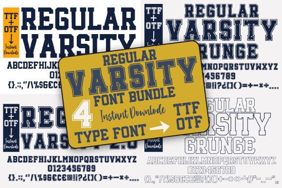 Regular Varsity Font