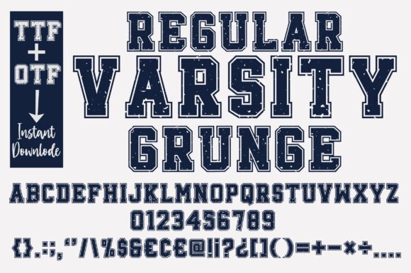 Regular Varsity Font preview 4