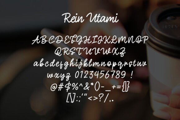 Rein Utami Font preview 2
