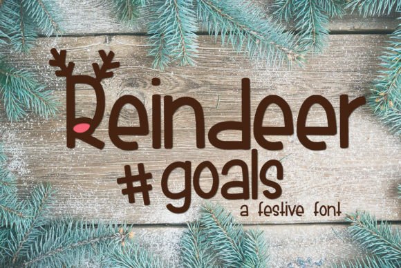Reindeer Goals Font preview 2