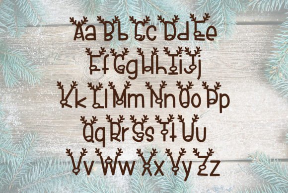 Reindeer Goals Font preview 3