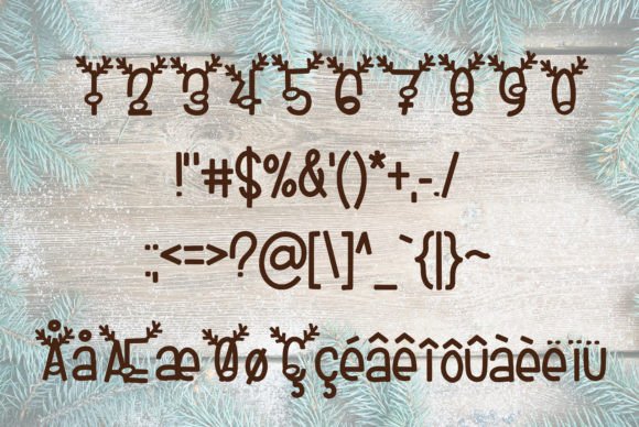Reindeer Goals Font preview 4