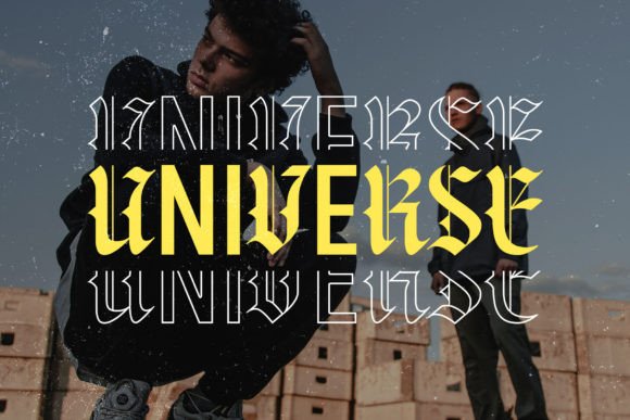 Backrows Font preview 3