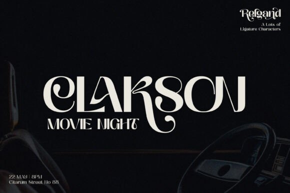 Relgand Font preview 2