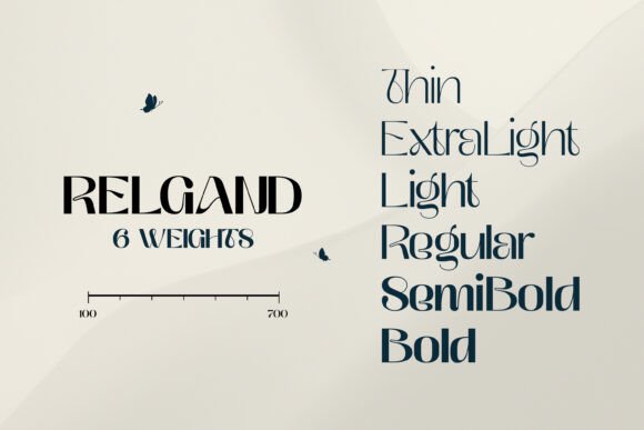 Relgand Font preview 3