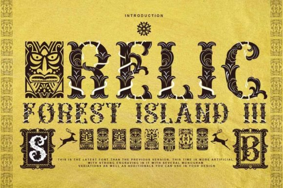 Relic Forest Island Iii Font preview 2
