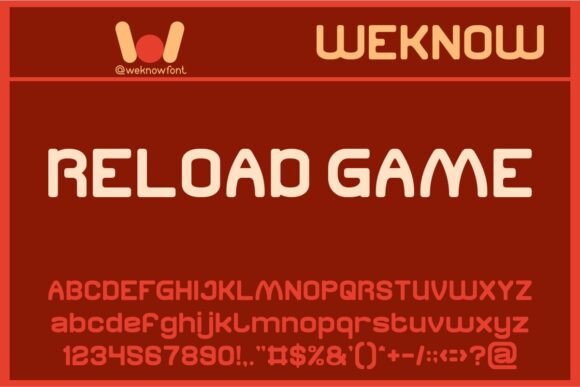 Reload Game Font