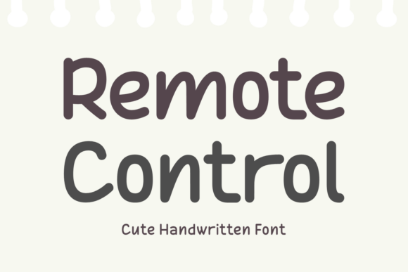 Remote Control Font