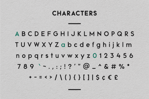 Reo Sans Font preview 3