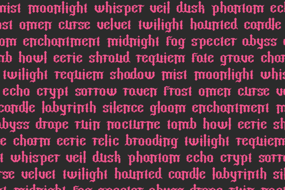 Requiem Font preview 3
