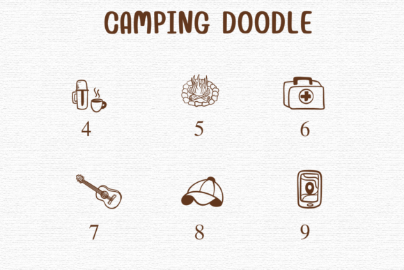 Camping Doodle Font preview 4