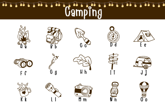 Camping Font preview 2