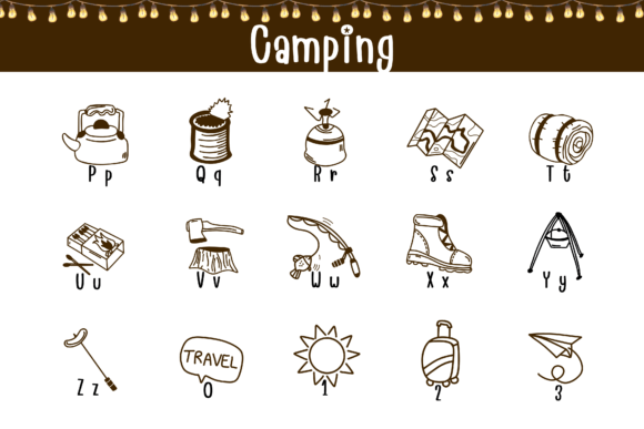 Camping Font preview 3