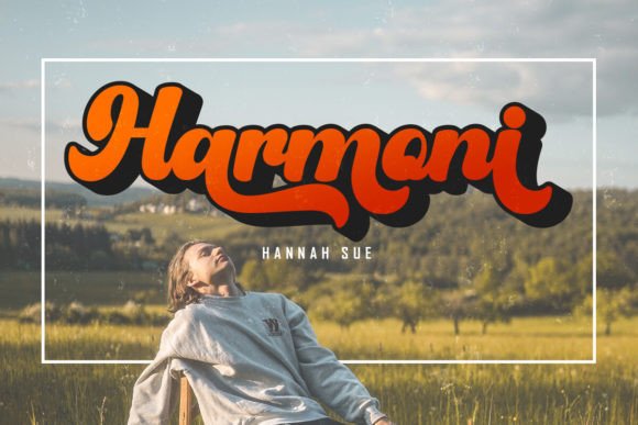 Retro Blanche Font preview 3