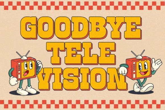Retro Block Font preview 2