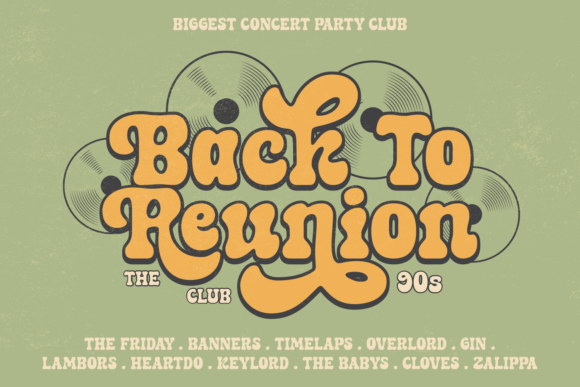 Retro Boogy Font preview 2