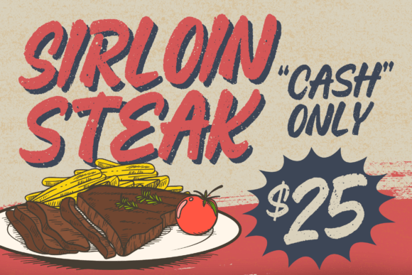 Retro Brush Font preview 2