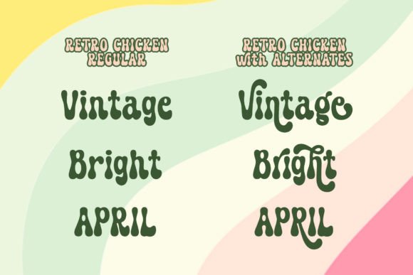 Retro Chicken Font preview 2