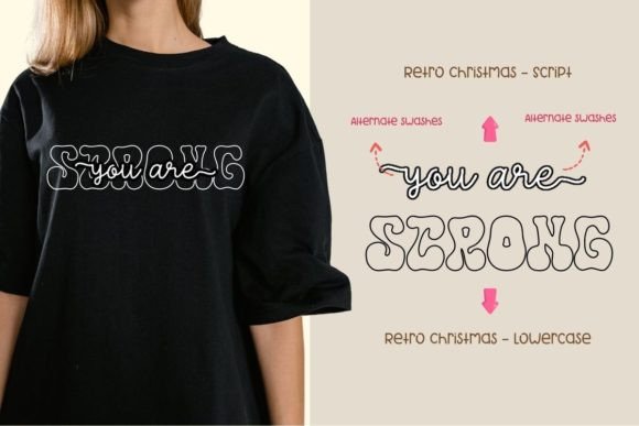 Retro Christmas Font preview 3