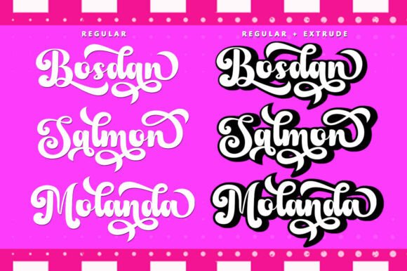 Retro Chunky Font preview 3