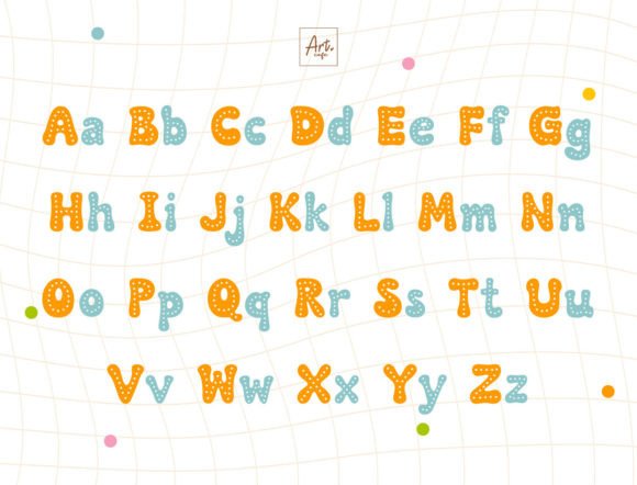 Retro Fancy Dot Font preview 2