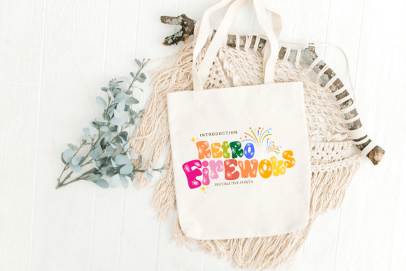 Retro Firewoks Font preview 3