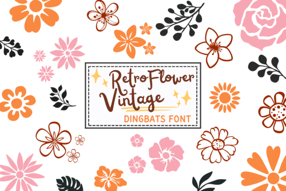 Retro Flower Vintage Font