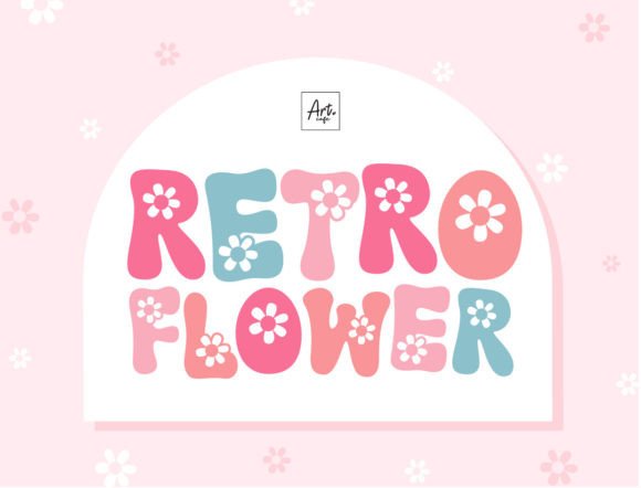 Retro Flower Font Retro Flower Font