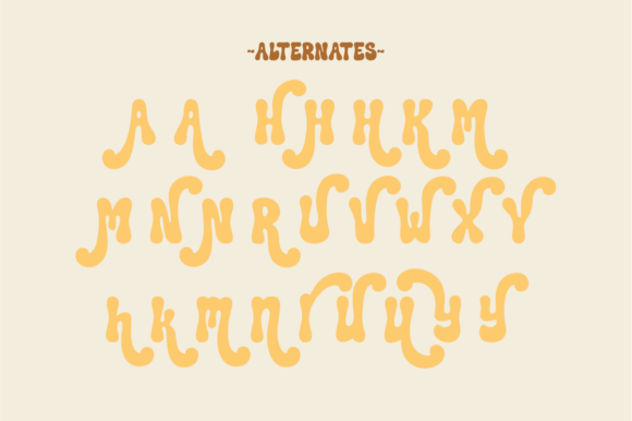 Retro Funky Font preview 3