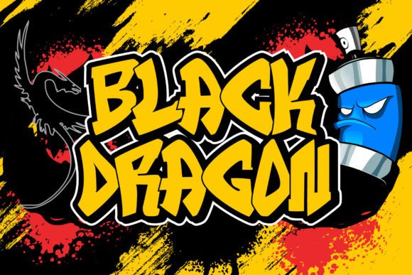 Retro Graffiti Font preview 3