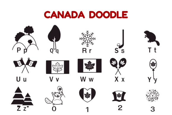 Canada Doodle Font preview 3