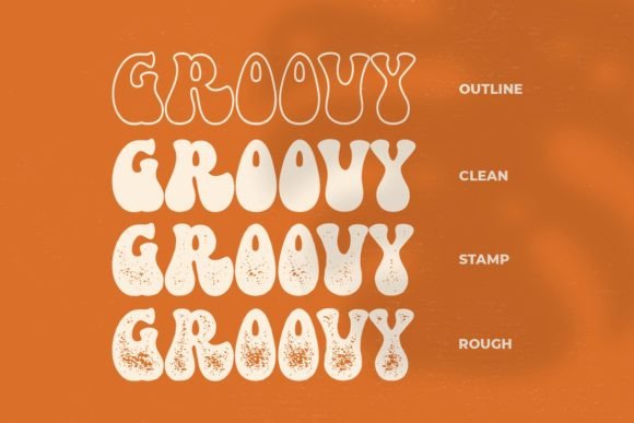 Retro Groovy Font preview 2